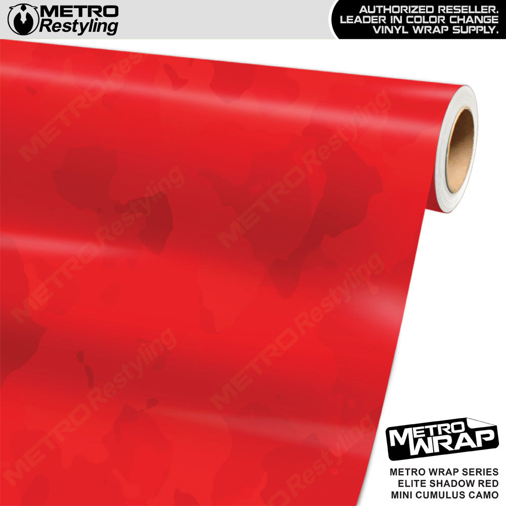 Metro Wrap Mini Cumulus Elite Shadow Red Camouflage Vinyl Film