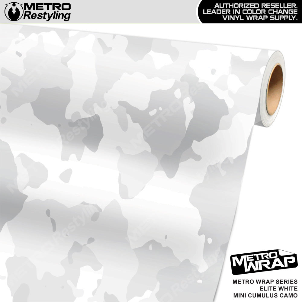 Metro Wrap Mini Cumulus Elite White Camouflage Vinyl Film