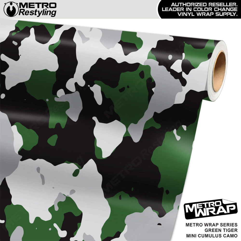 Metro Wrap Mini Cumulus Green Tiger Camouflage Vinyl Film