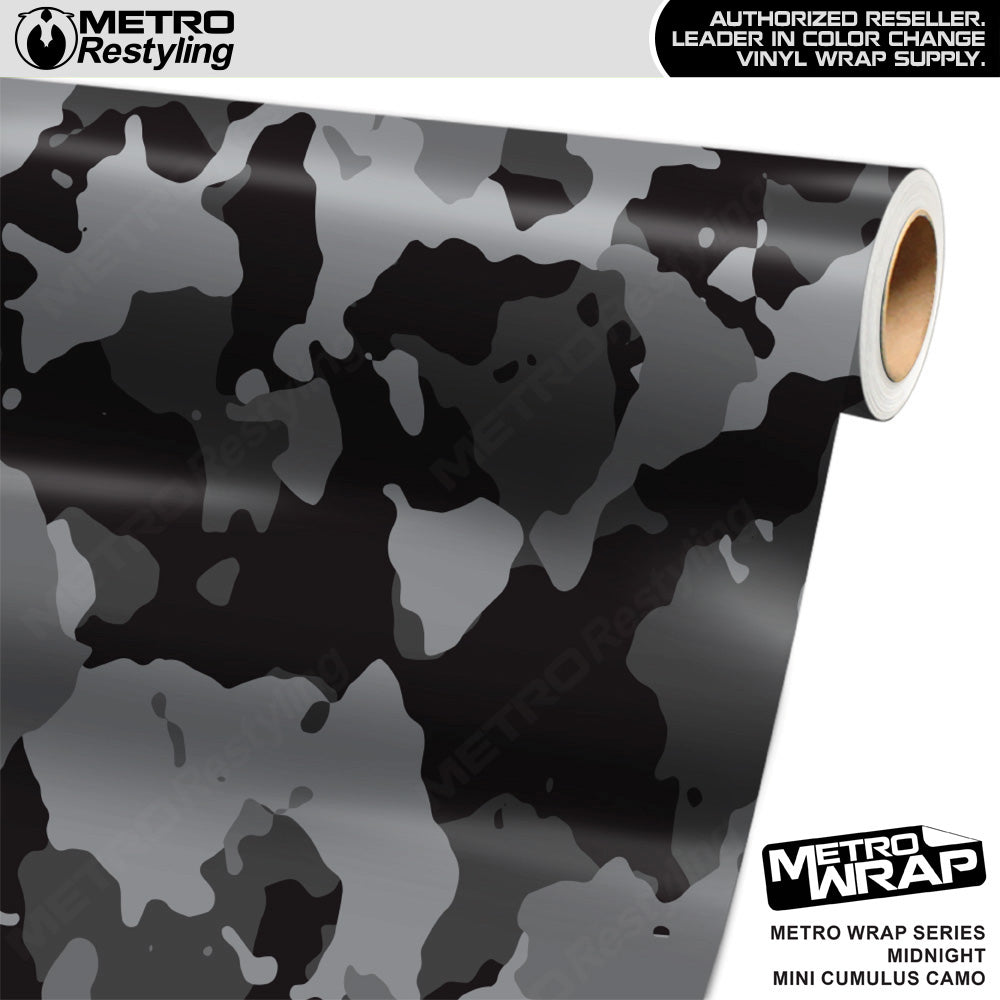Metro Wrap Mini Cumulus Midnight Camouflage Vinyl Film