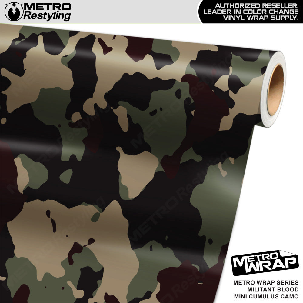 Metro Wrap Mini Cumulus Militant Blood Camouflage Vinyl Film