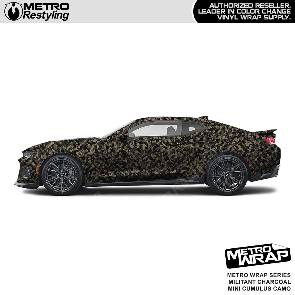 Metro Wrap Mini Cumulus Militant Charcoal Camouflage Vinyl Film