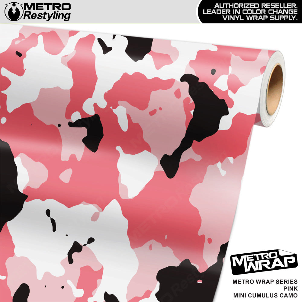 Metro Wrap Mini Cumulus Pink Camouflage Vinyl Film