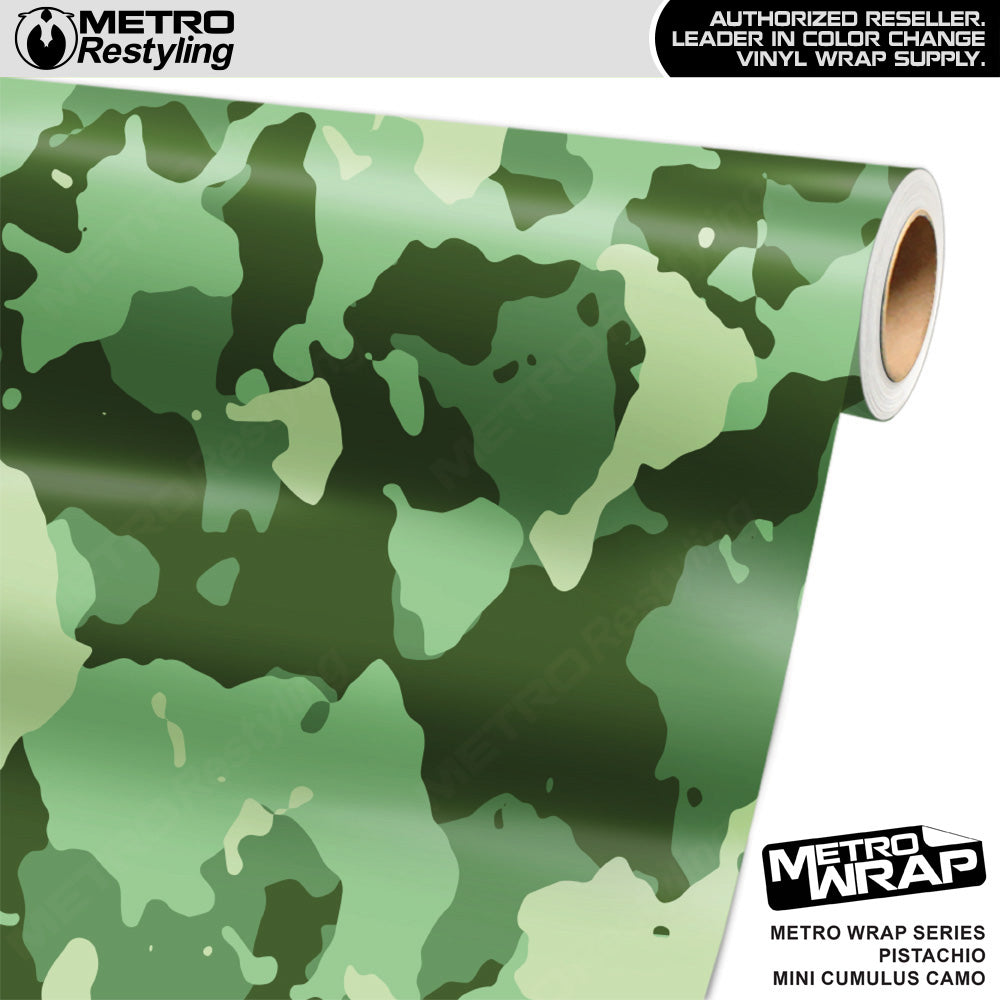 Metro Wrap Mini Cumulus Pistachio Camouflage Vinyl Film