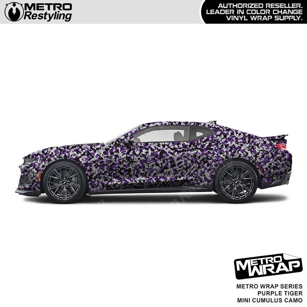 Metro Wrap Mini Cumulus Purple Tiger Camouflage Vinyl Film