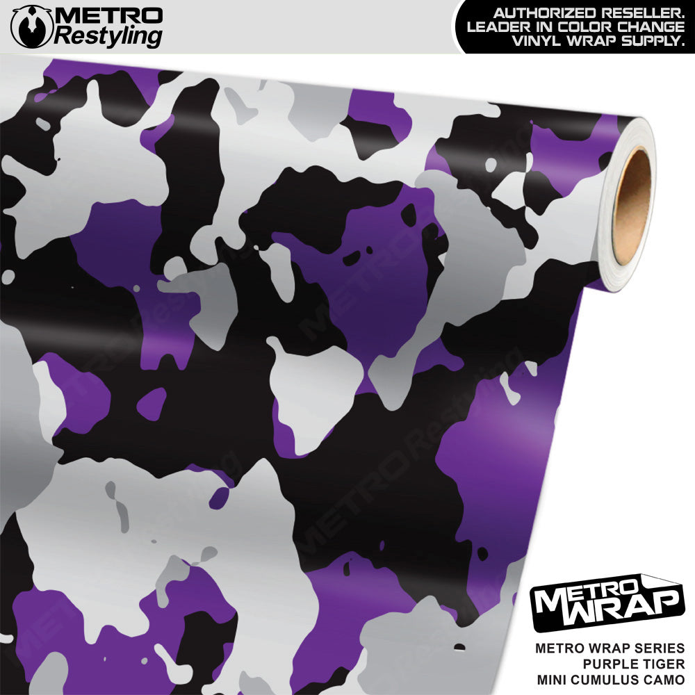 Metro Wrap Mini Cumulus Purple Tiger Camouflage Vinyl Film