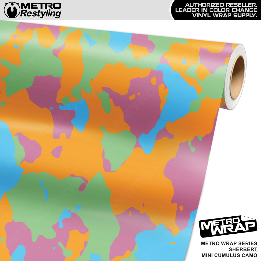 Metro Wrap Mini Cumulus Sherbert Camouflage Vinyl Film
