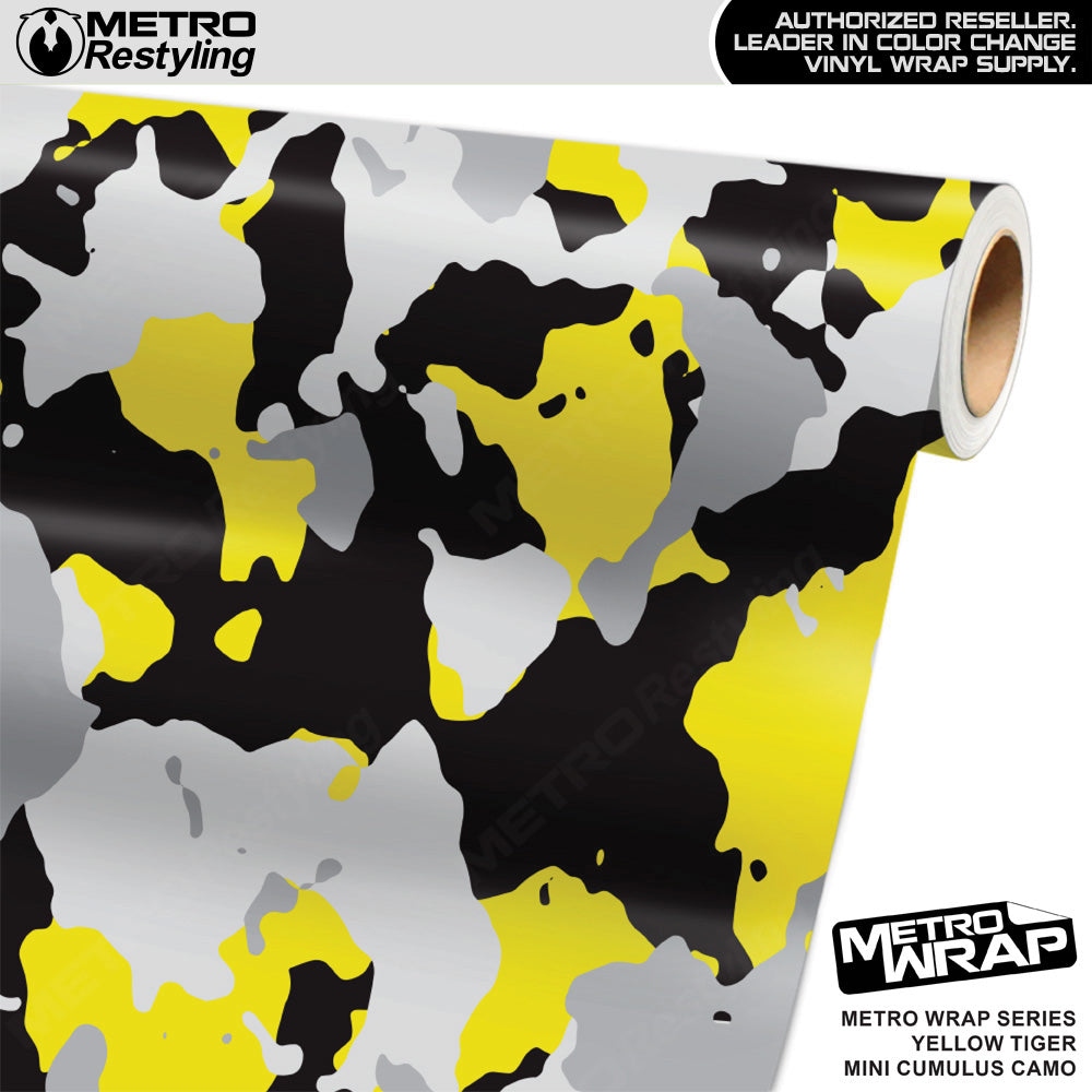 Metro Wrap Mini Cumulus Yellow Tiger Camouflage Vinyl Film