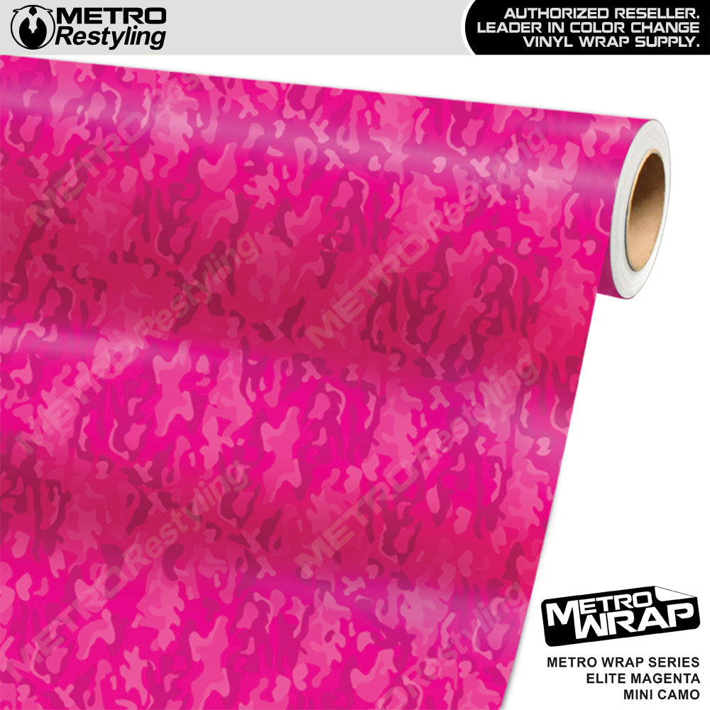 Metro Wrap Mini Classic Elite Magenta Camouflage Vinyl Film