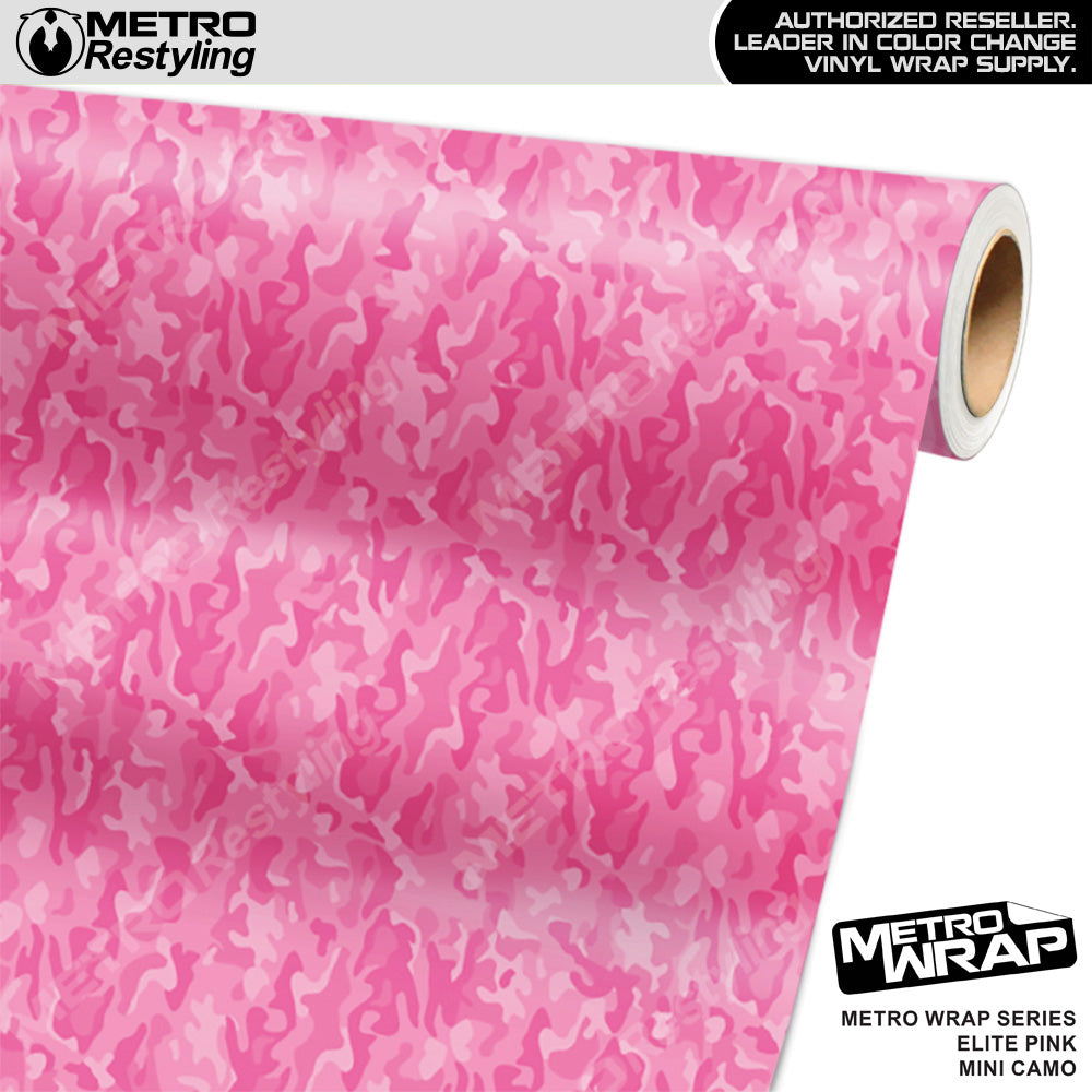 Metro Wrap Mini Classic Elite Pink Camouflage Vinyl Film