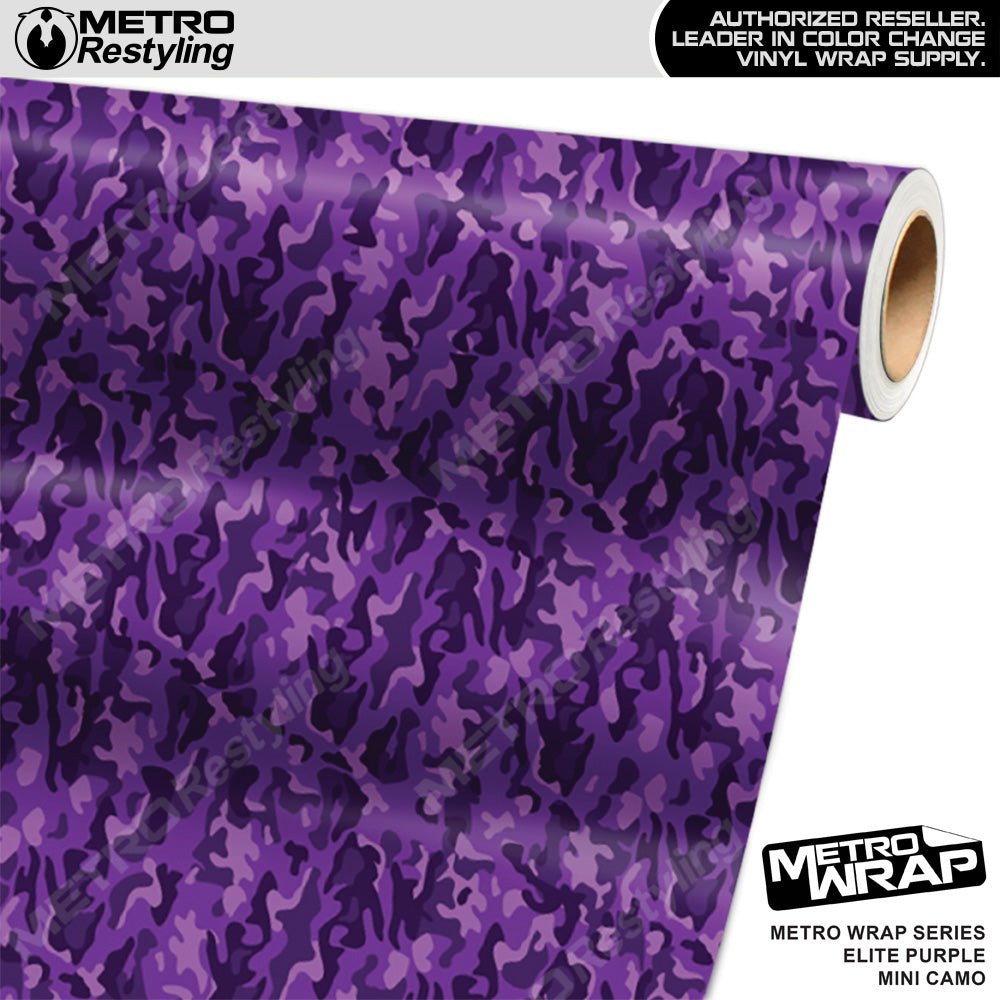 Metro Wrap Mini Classic Elite Purple Camouflage Vinyl Film