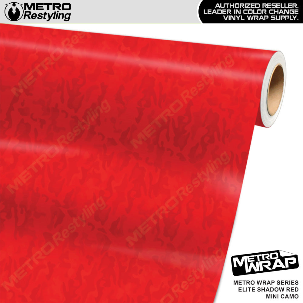 Metro Wrap Mini Classic Elite Shadow Red Camouflage Vinyl Film