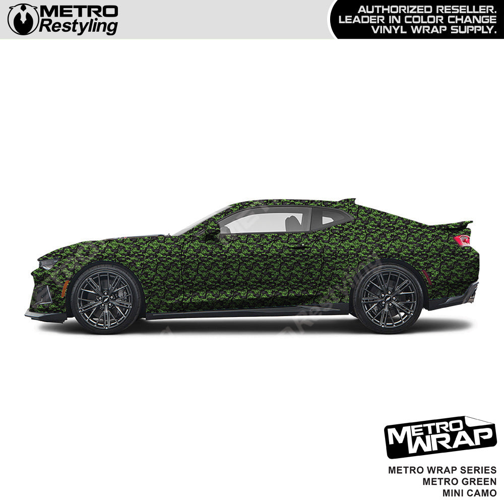 Metro Wrap Mini Classic Metro Green Camouflage Vinyl Film
