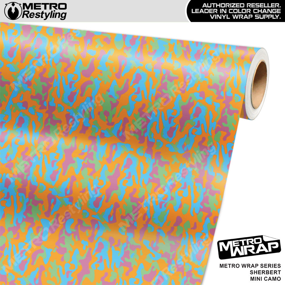 Metro Wrap Mini Classic Sherbert Camouflage Vinyl Film