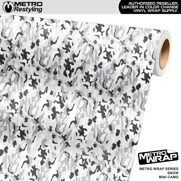 Metro Wrap Jumbo Classic Snow Camouflage Vinyl Film