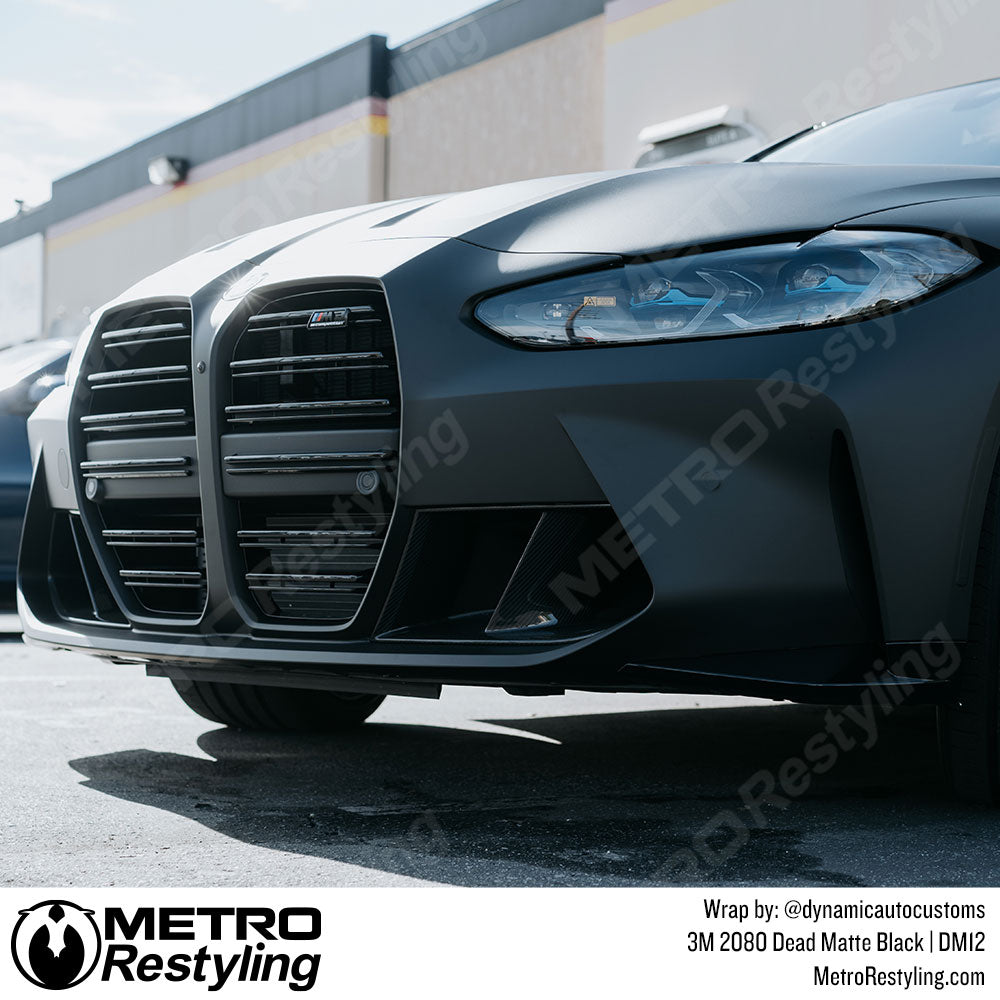 3M 1080 Matte Dark Gray Air-Release Vinyl Wrap Roll Including Toolkit (3ft  x 5ft)