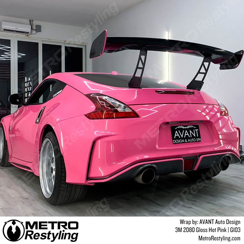 3M 2080 G103 Gloss HOT Pink 3in x 5in (Sample Size) Car Wrap Vinyl Film
