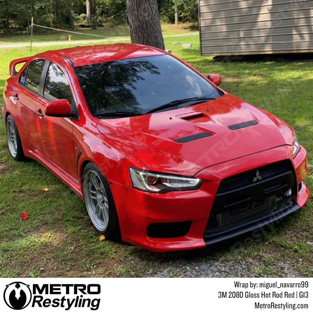 3M 2080 Series G13 Gloss Hot Rod Red Vinyl Wrap Sticker Decal Bubble Free  Air Release Car Vehicle DIY Film 