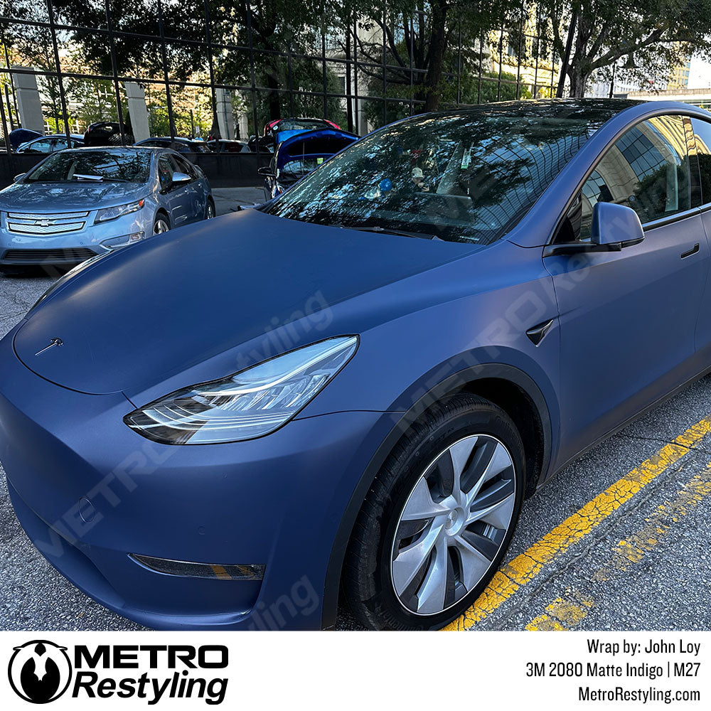 Matte Blue Matte Indigo Blue Vinyl Wrap