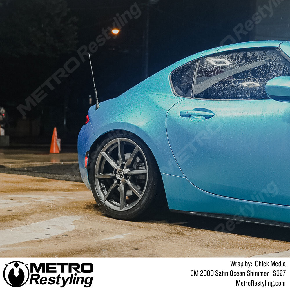 Bright Blue Vinyl Wrap for Mazda
