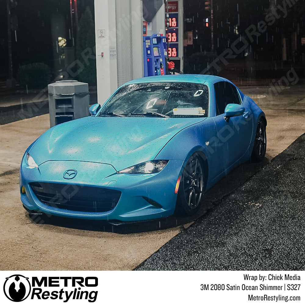 Mazda Blue Vinyl Wrap