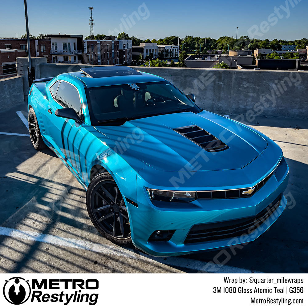 Gloss Atomic Teal Chevy Wrap