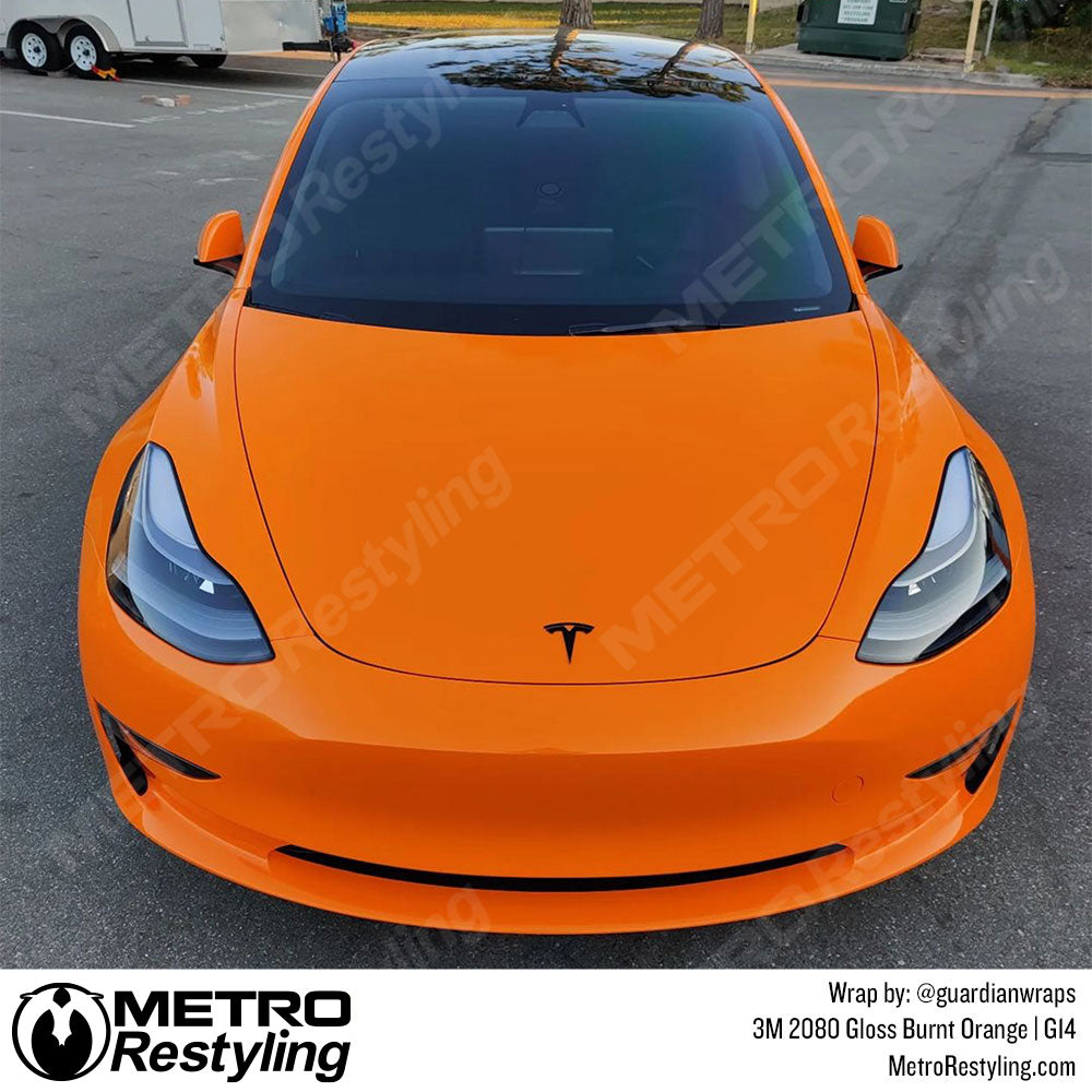 Tesla Gloss Orange Vinyl