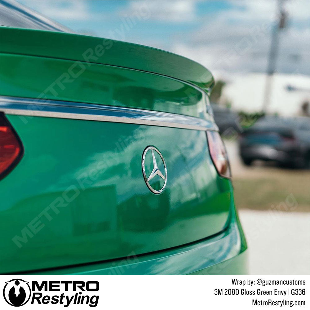 Mercedes Wrapped in Green