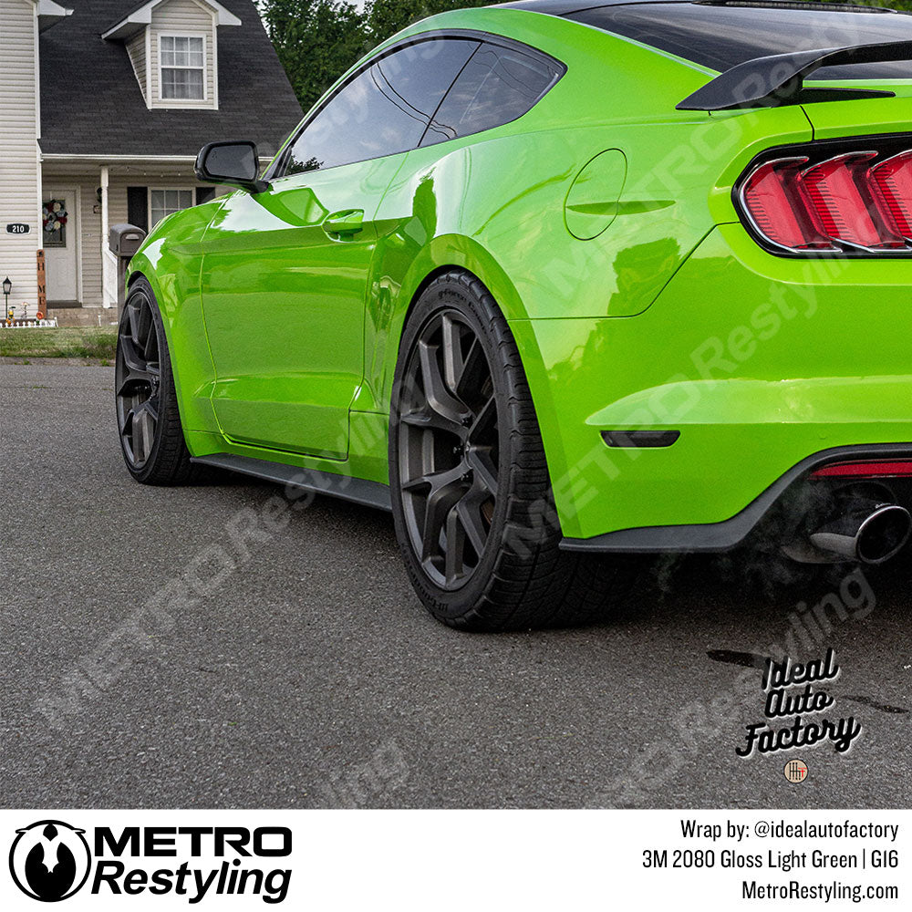 Mustang light green wrapped