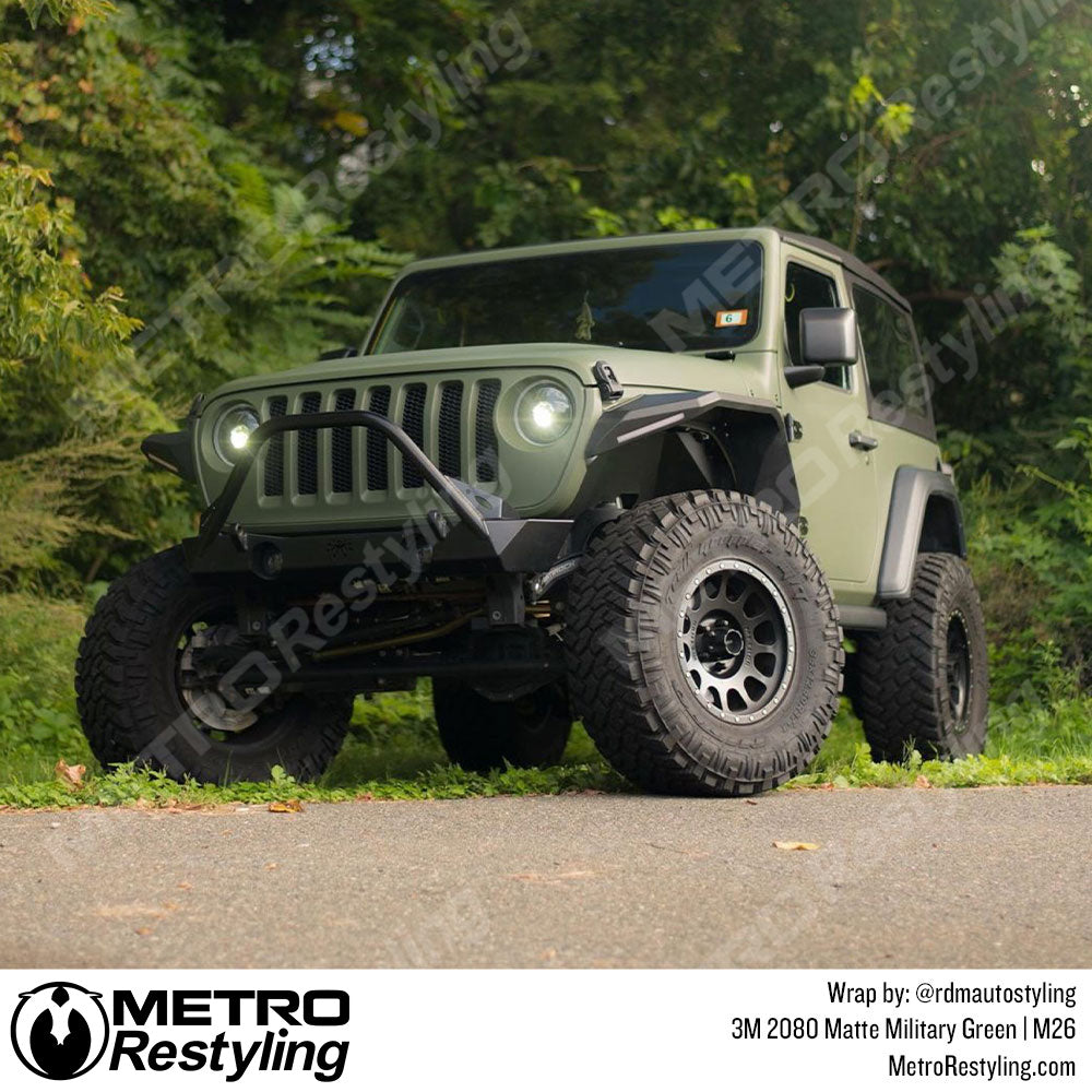 jeep military green wrap