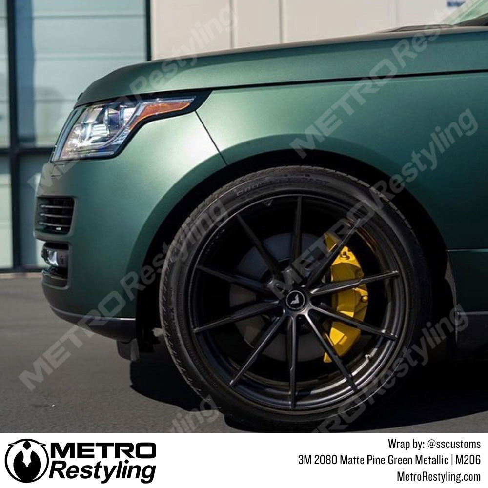 Matte Pine Green Metallic Range Rover Wrap