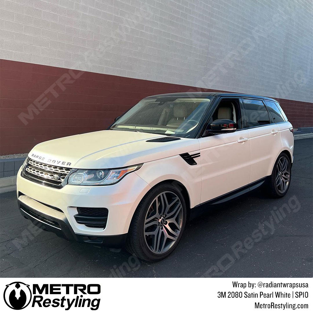 Black Wrap Rims Pearl White Car With Black Rims