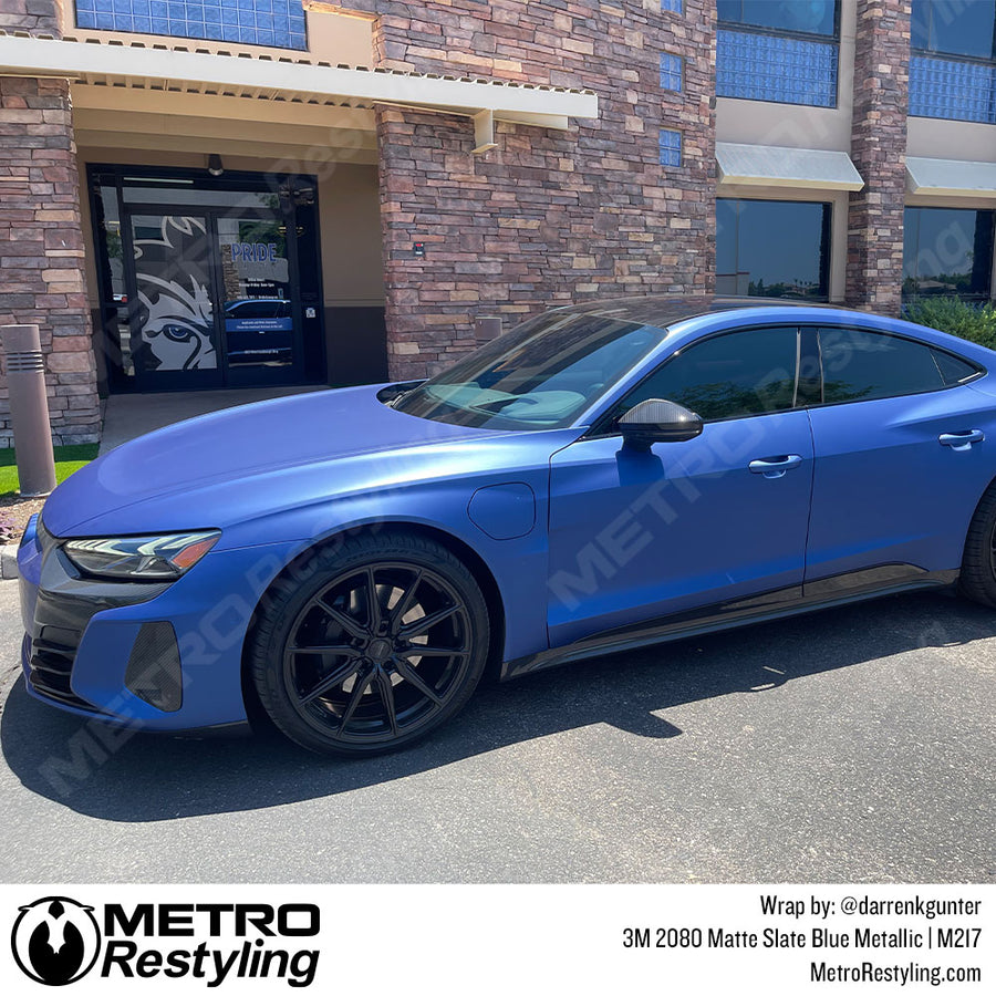 Matt Blue Rims Matte Slate Blue Metallic - 3M | Metro Restyling
