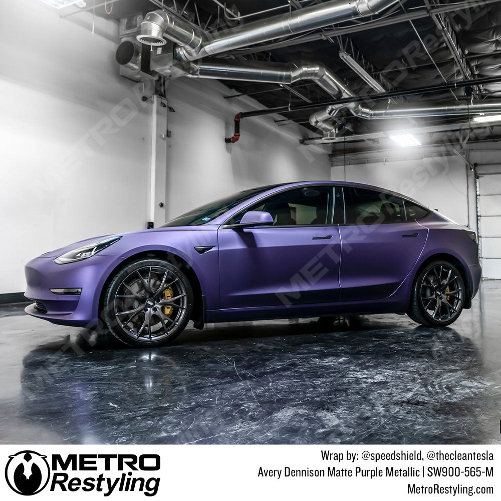 Matte Purple Metallic Tesla