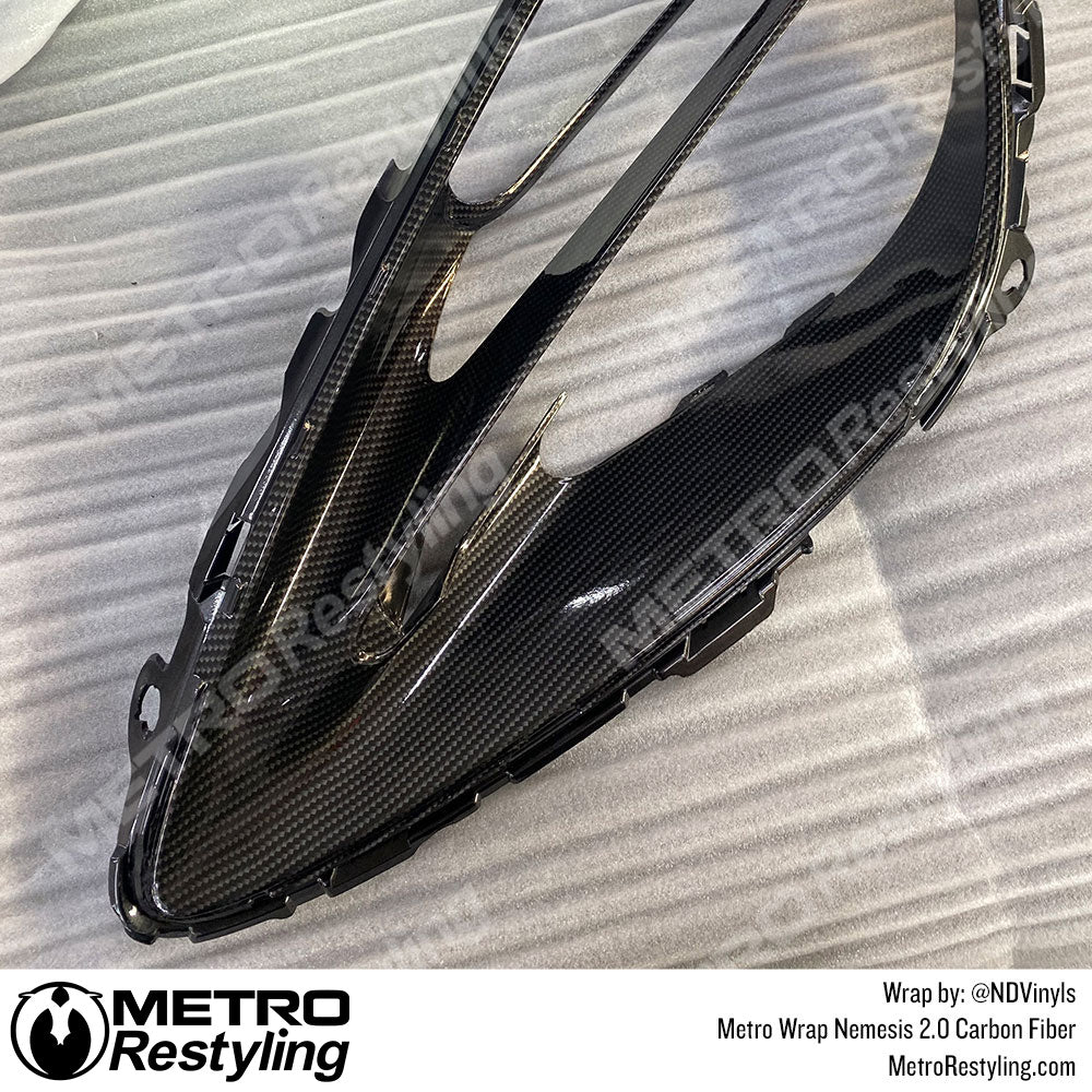 Metro Wrap Real D Metallic Carbon Fiber Vinyl Film