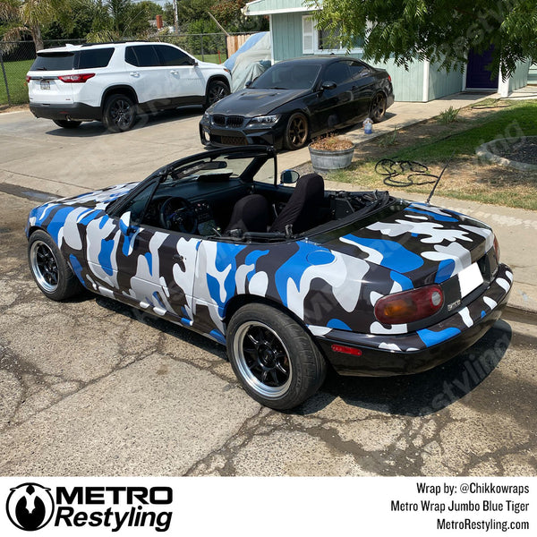Jumbo Classic Blue Tiger - Metro Wrap | Metro Restyling