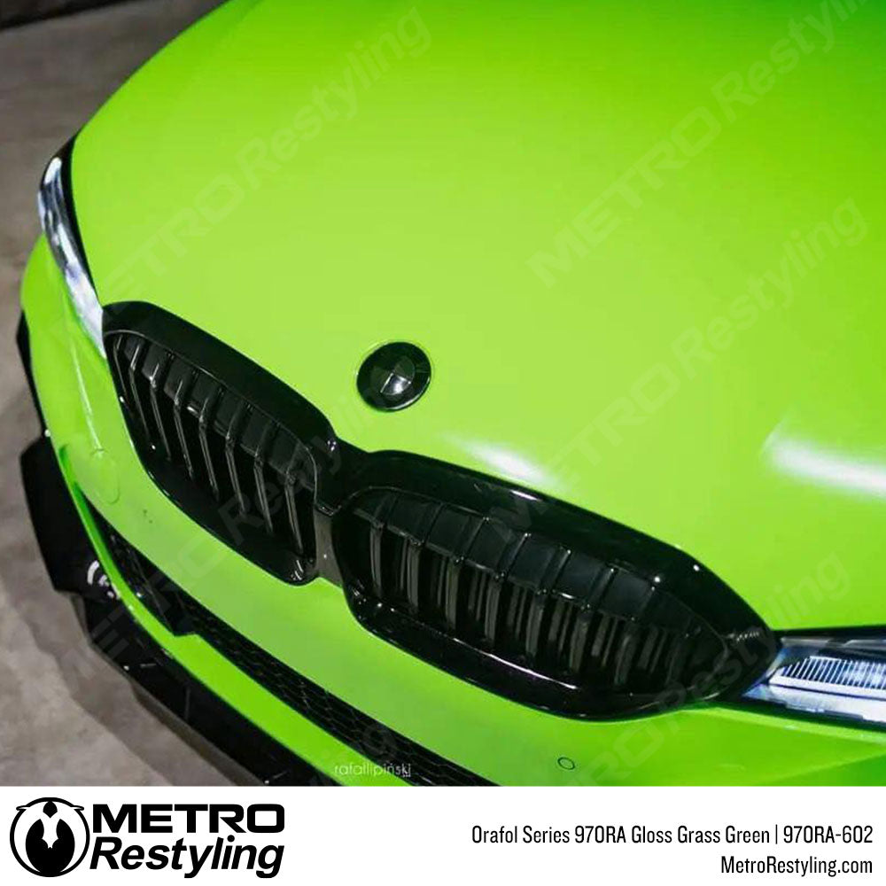 Orafol 970RA Gloss Lawn Green BMW Wrap