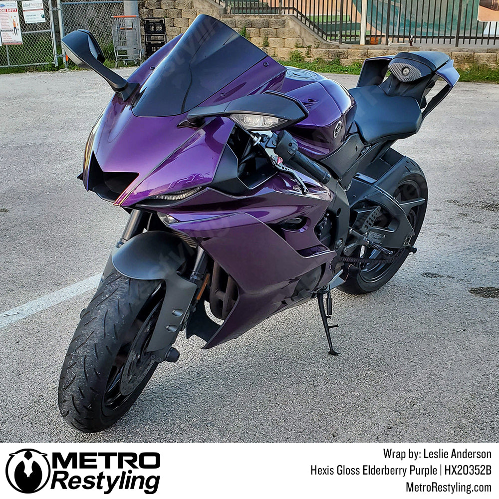Purple Elderberry Motorcycle wrap
