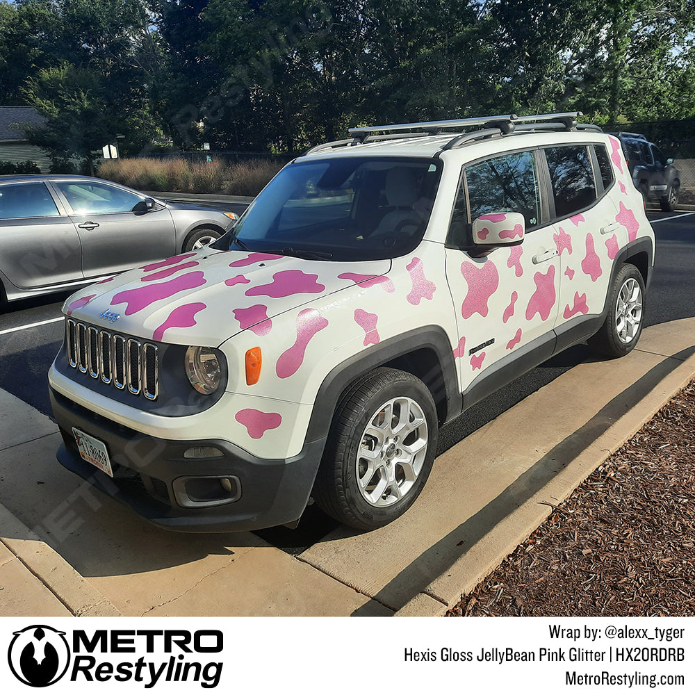 Hexis Gloss JellyBean Pink Jeep Wrap