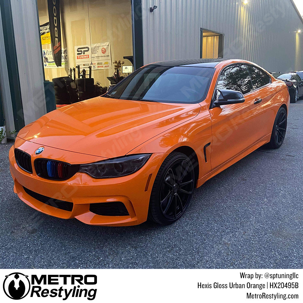 Orange Car Tuning