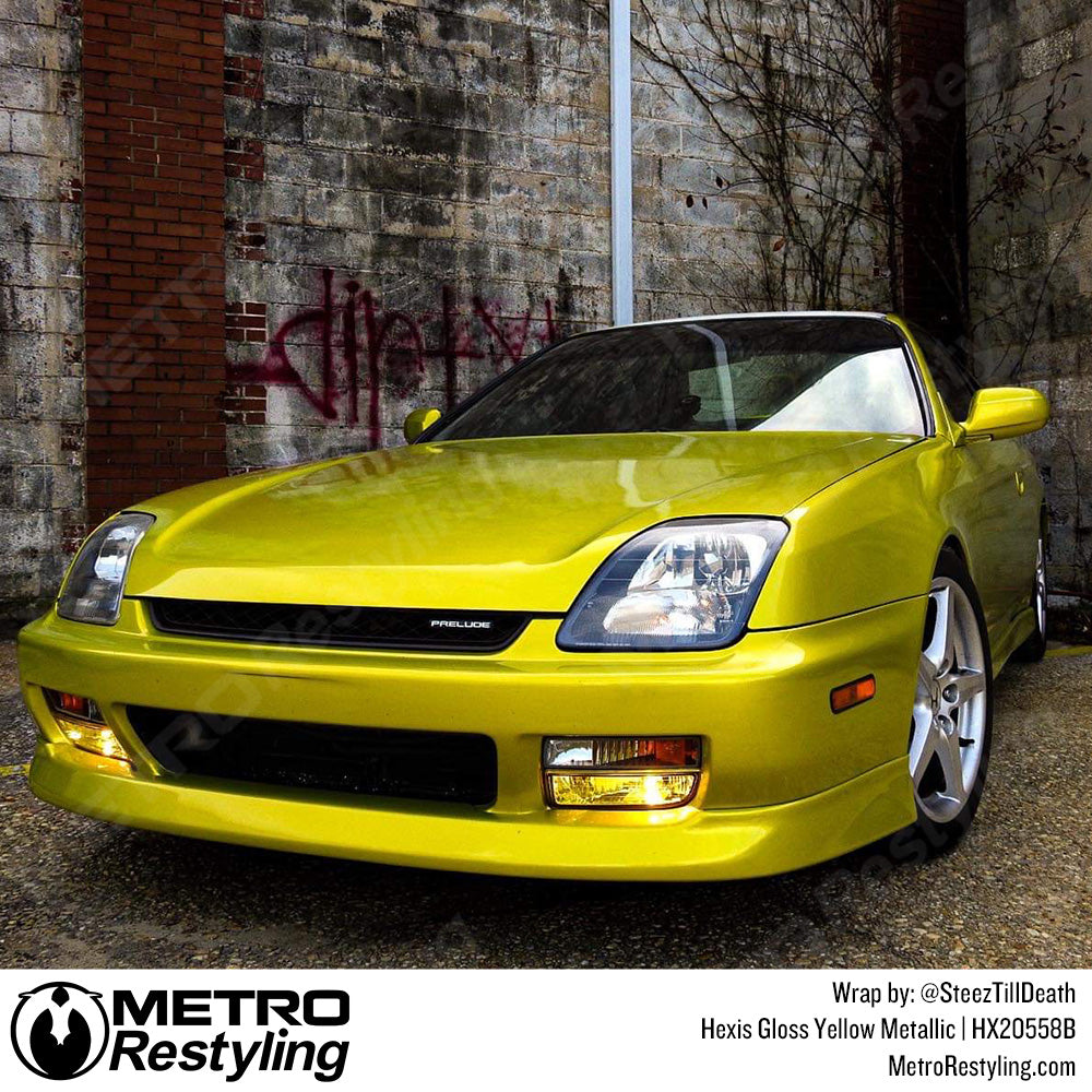 Gloss Yellow Metallic Honda Wrap
