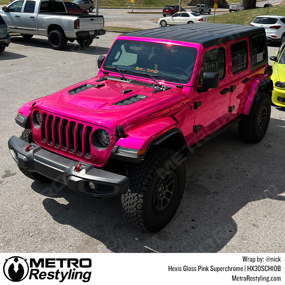 Jeep Pink Vinyl Wrap