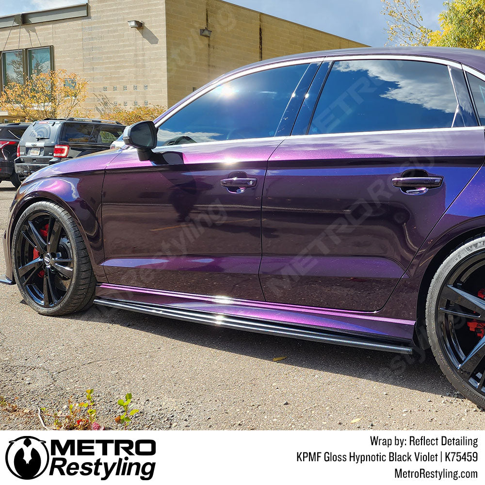 Gloss Hypnotic Black Violet Vinyl Wrap - KPMF | Metro Restyling