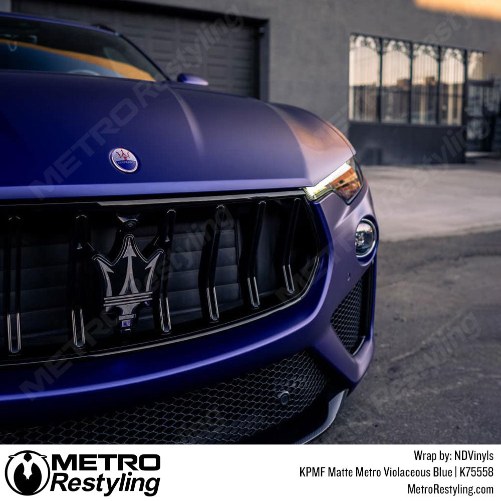 Metro Matte Violaceous Blue Maserati Wrap