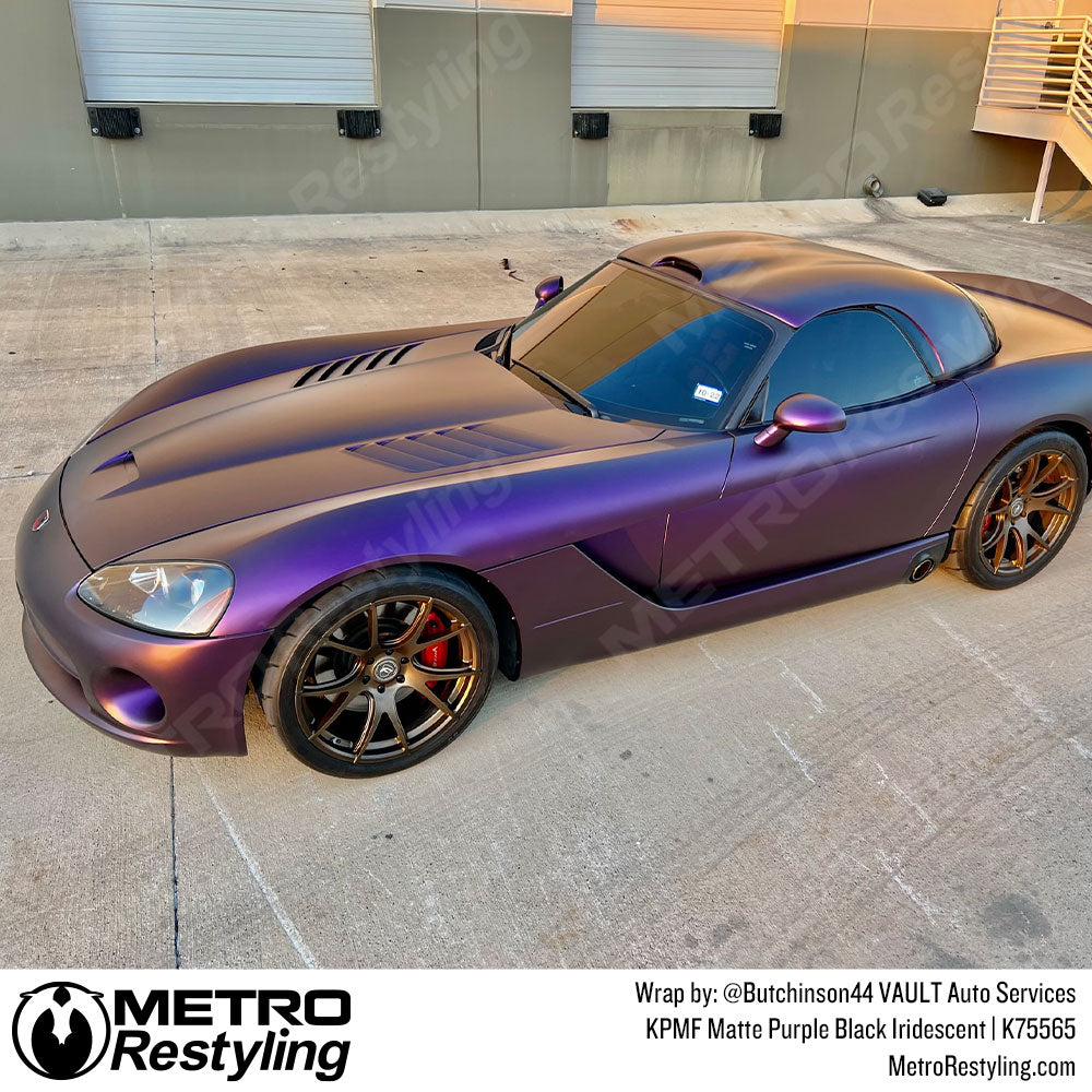 Purple Black Iridescent Dodge Wrap