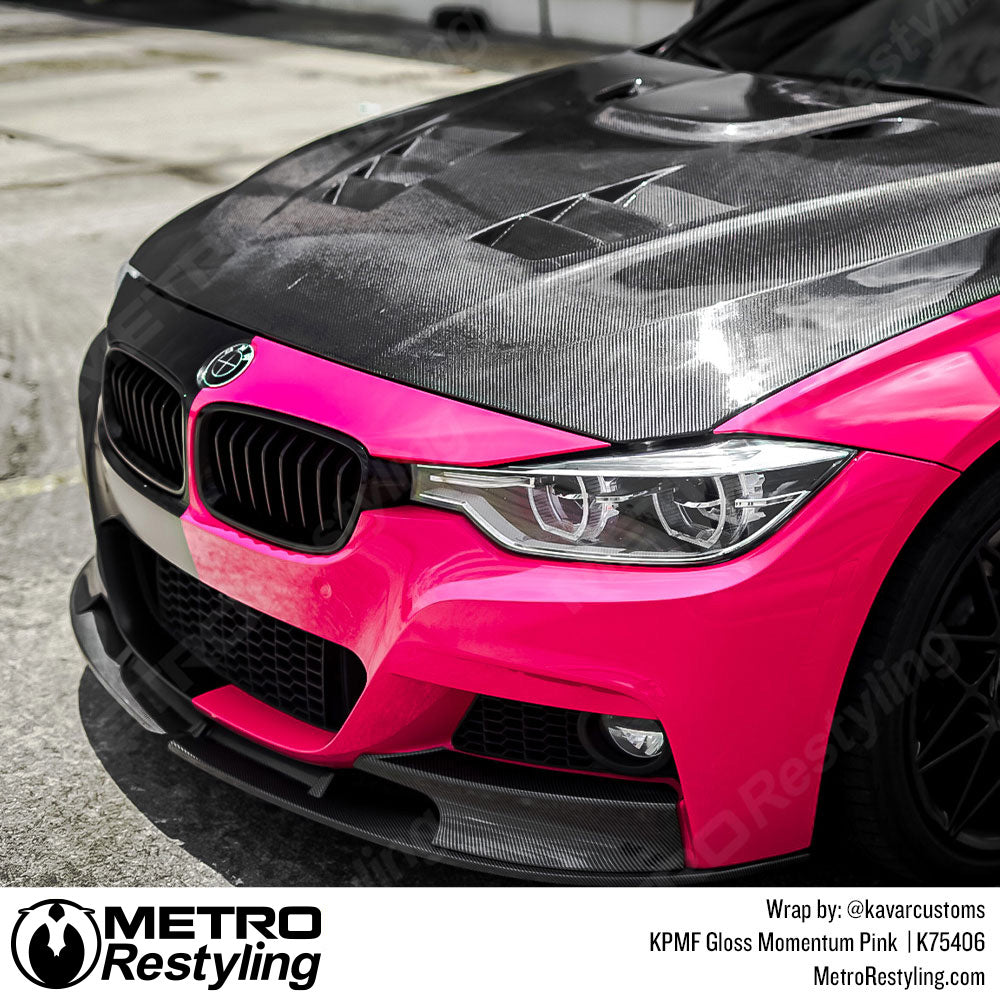 BMW Hot Pink Vinyl Car Wrap