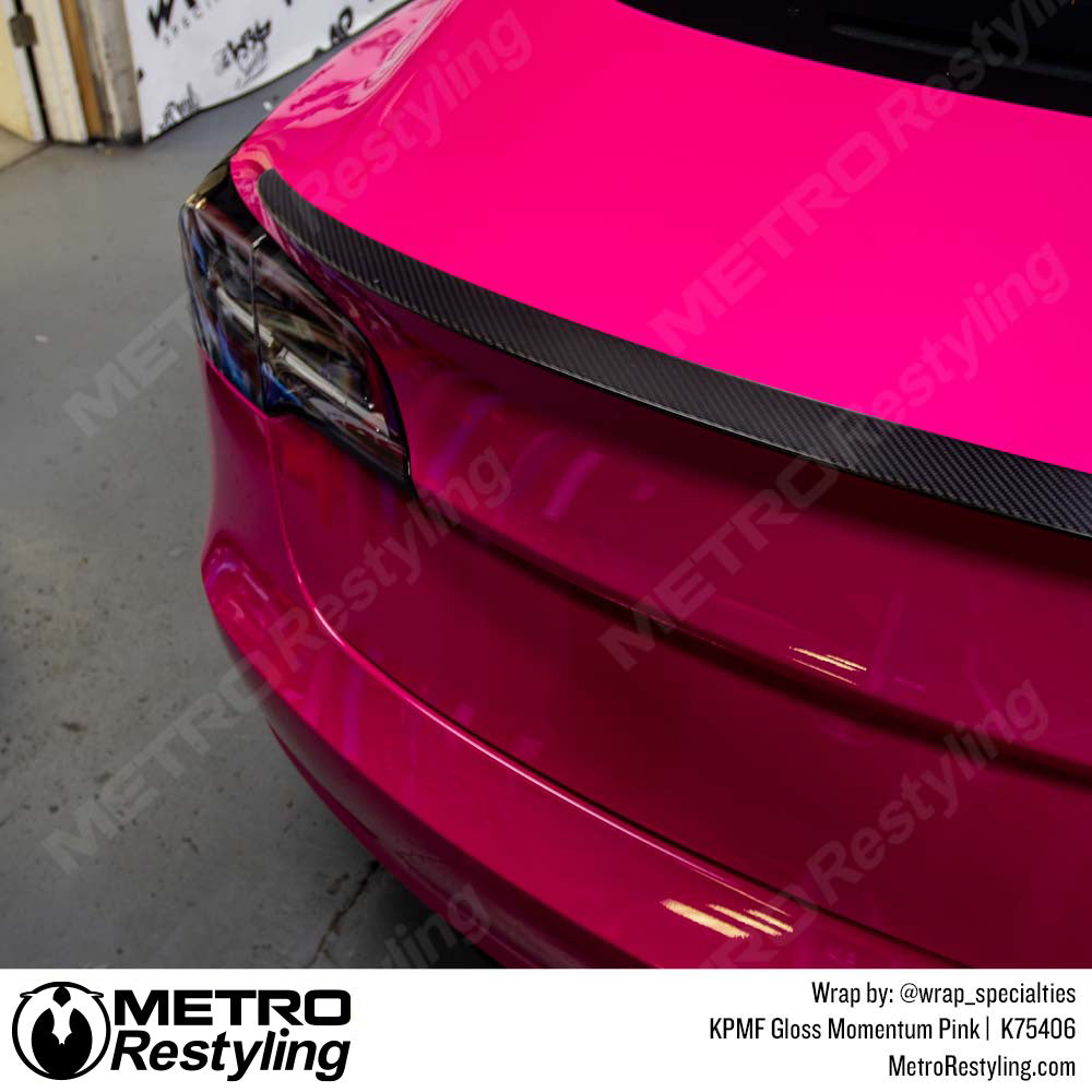 Hot Pink Audi car vinyl wrap