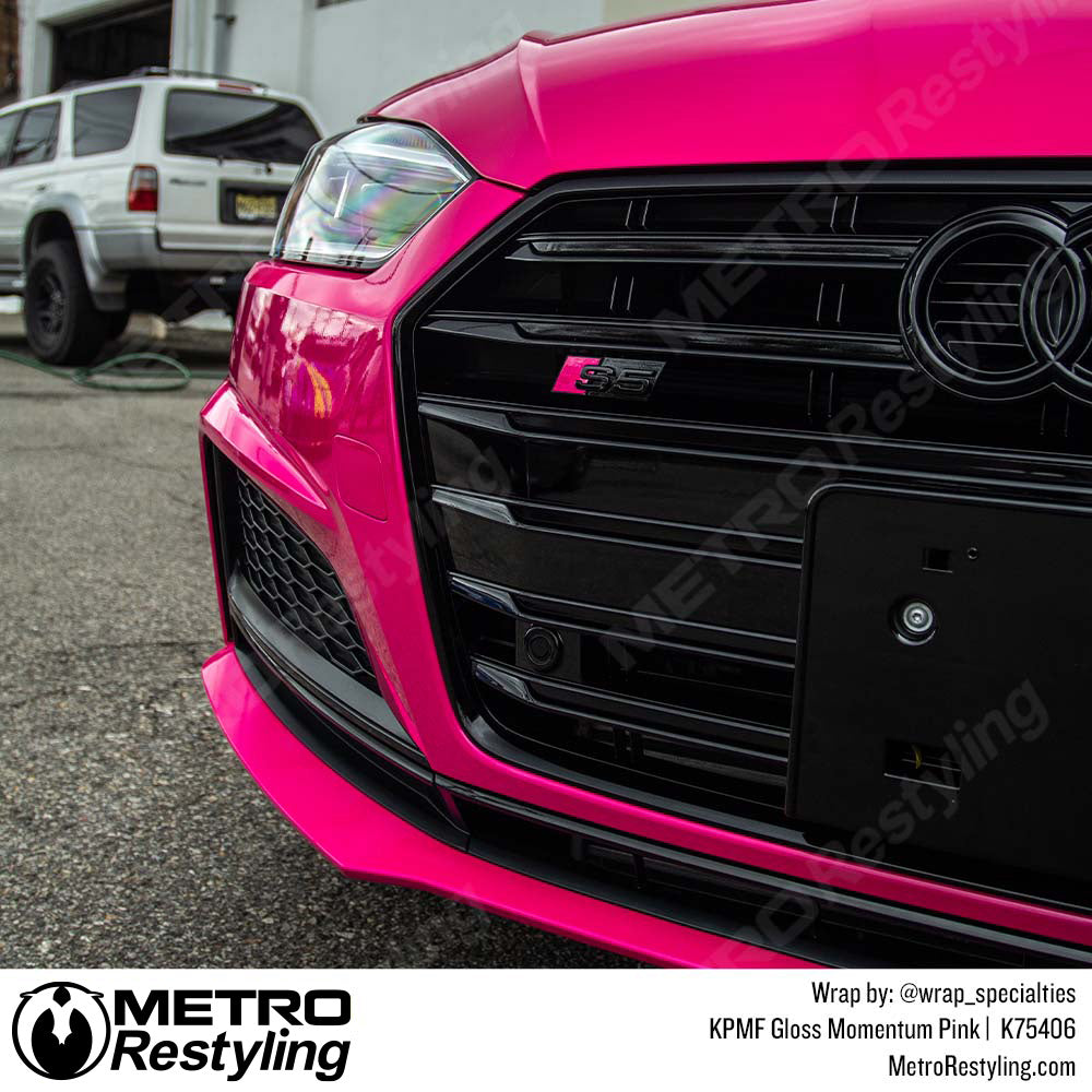 Gloss Pink Audi s5 Car Vinyl Wrap
