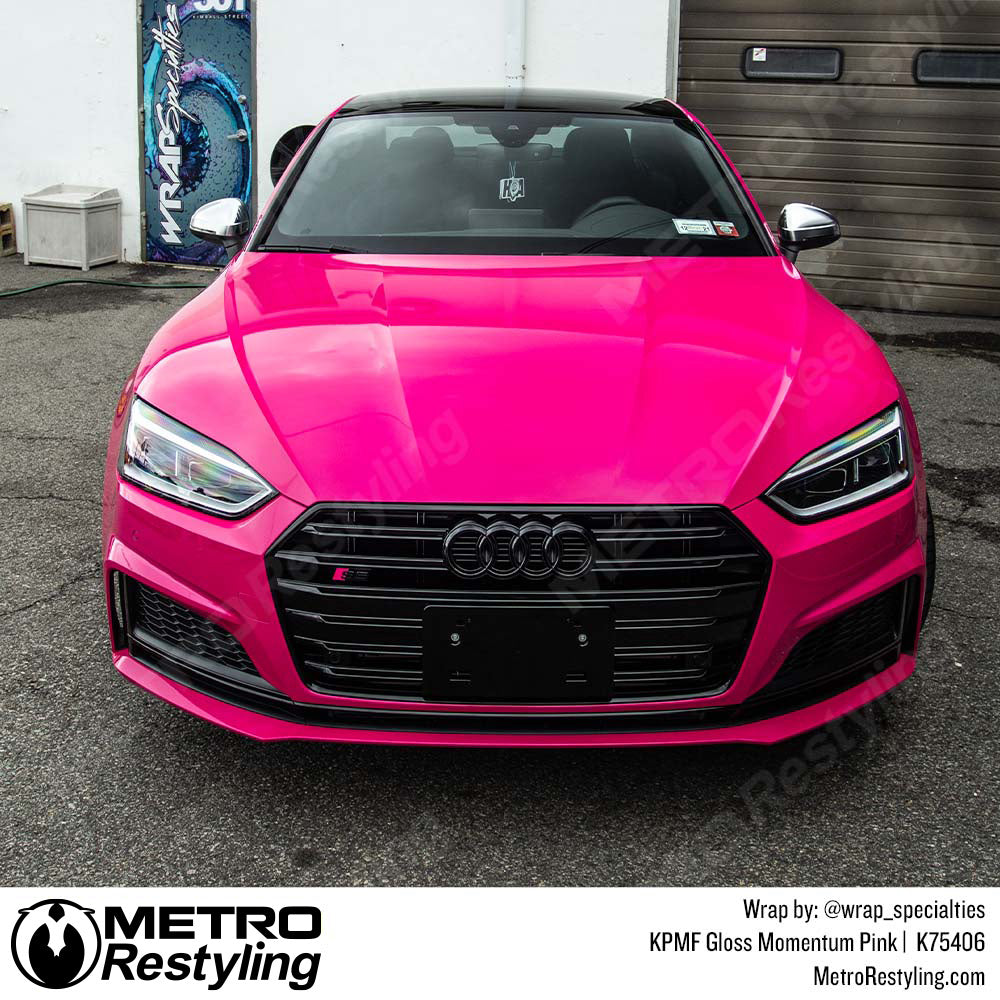 Pink Audi s5 Vinyl Wrapped