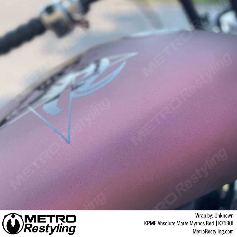 Matte Mythos Red Motorcycle